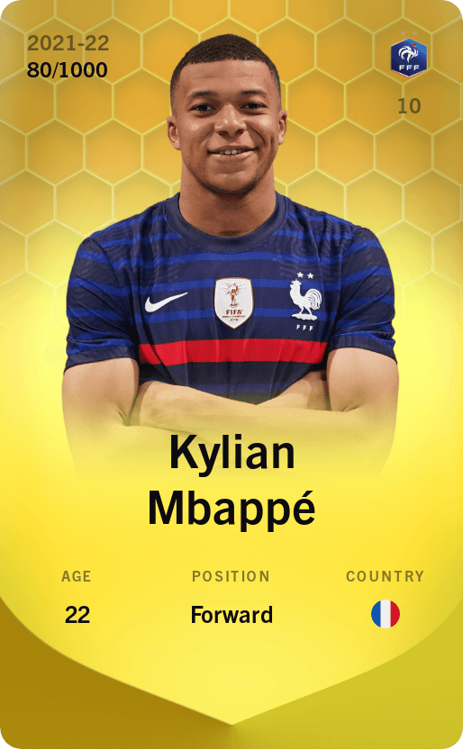 Kylian Mbappé 2021-22 • Limited 80/1000