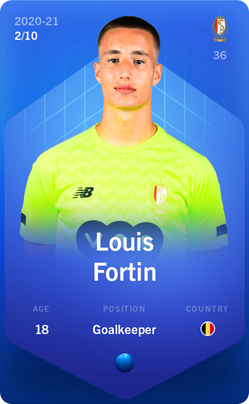 Sorare - Sorare Official - Louis Fortin 2020-21 • Super Rare 2/10 - NFT # 41620982184005264912930195009632583519796640930245742434831665954086022732481