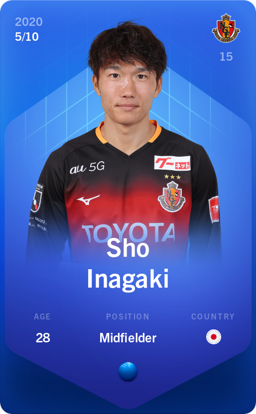Sorare - Sorare Official - Sho Inagaki 2020-21 • Super Rare 5/10 - NFT # 73901422983256609867288177930330745172913631663331435837519870305522458590598