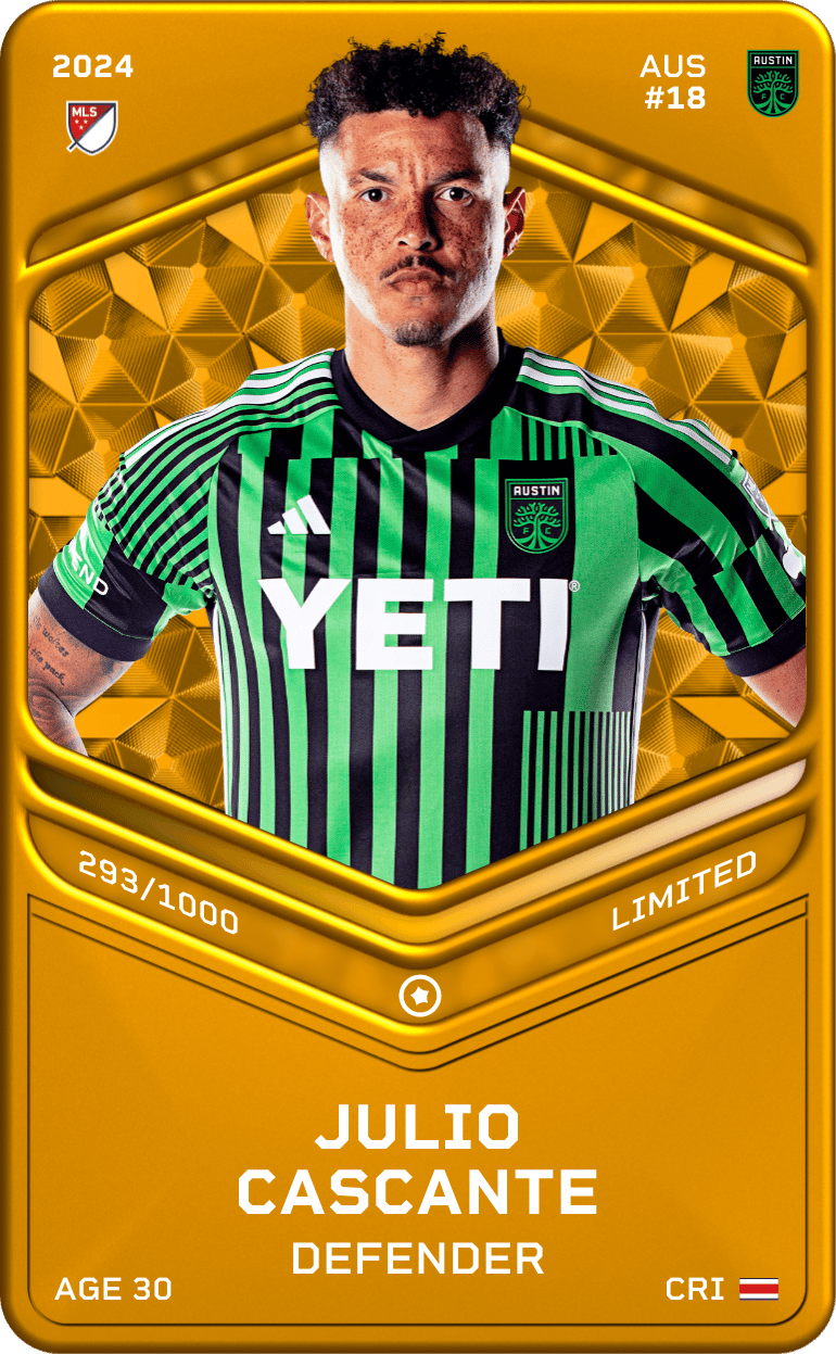 Julio Cascante 2024-25 • Limited 293/1000