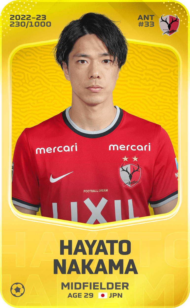 Hayato Nakama 2022-23 • Limited 230/1000