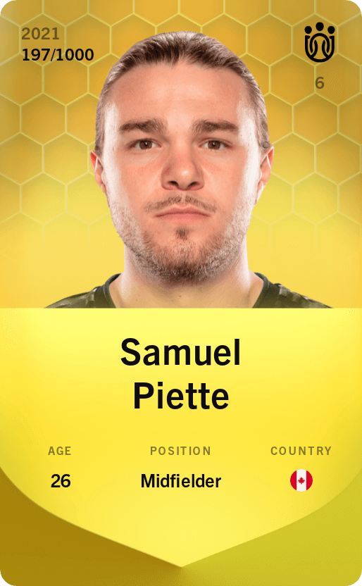 Samuel Piette 2021-22 • Limited 197/1000
