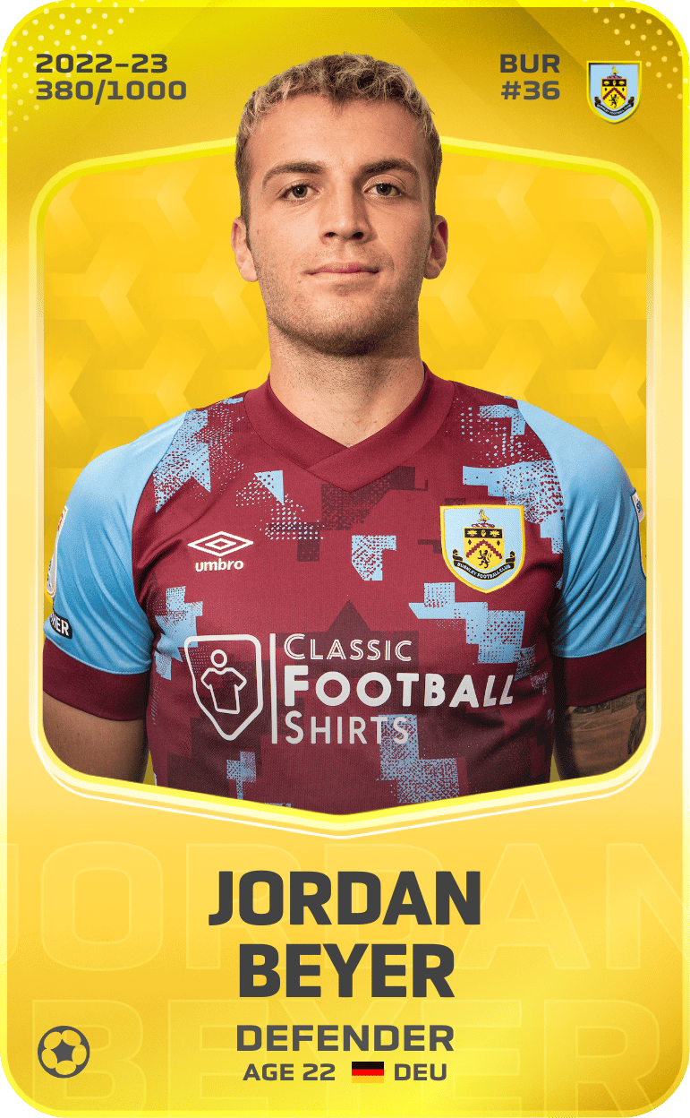 Jordan Beyer 2022-23 • Limited 380/1000
