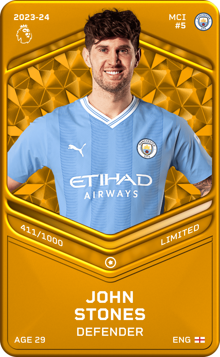 John Stones 2023-24 • Limited 411/1000