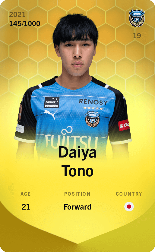 Daiya Tono 2021-22 • Limited 145/1000