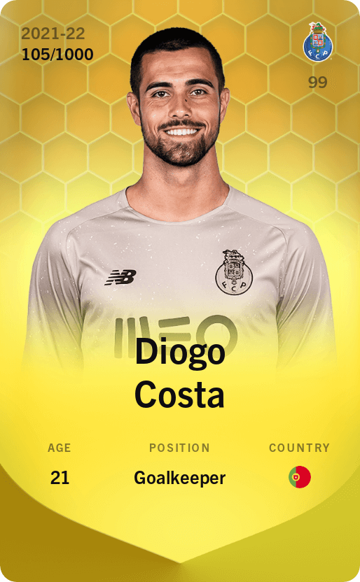 Diogo Costa 2021-22 • Limited 105/1000