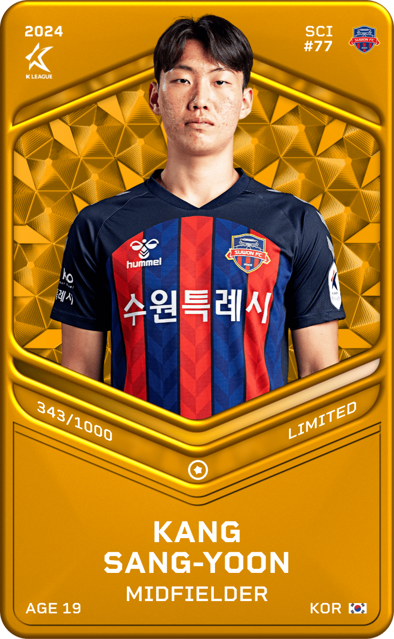 Kang Sang-Yoon 2024-25 • Limited 343/1000