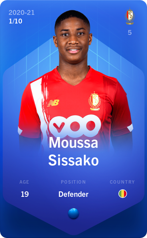 Sorare - Sorare Official - Moussa Sissako 2020-21 • Super Rare 1/10 - NFT # 1855758657648133605875355232761606022603715435484935810896497405973551536983