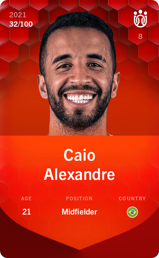 Sorare - Sorare Official - Caio Alexandre 2021-22 • Rare 32/100 - NFT # 94648536650661860018674665034569122035029389537413828588679395617379233415295
