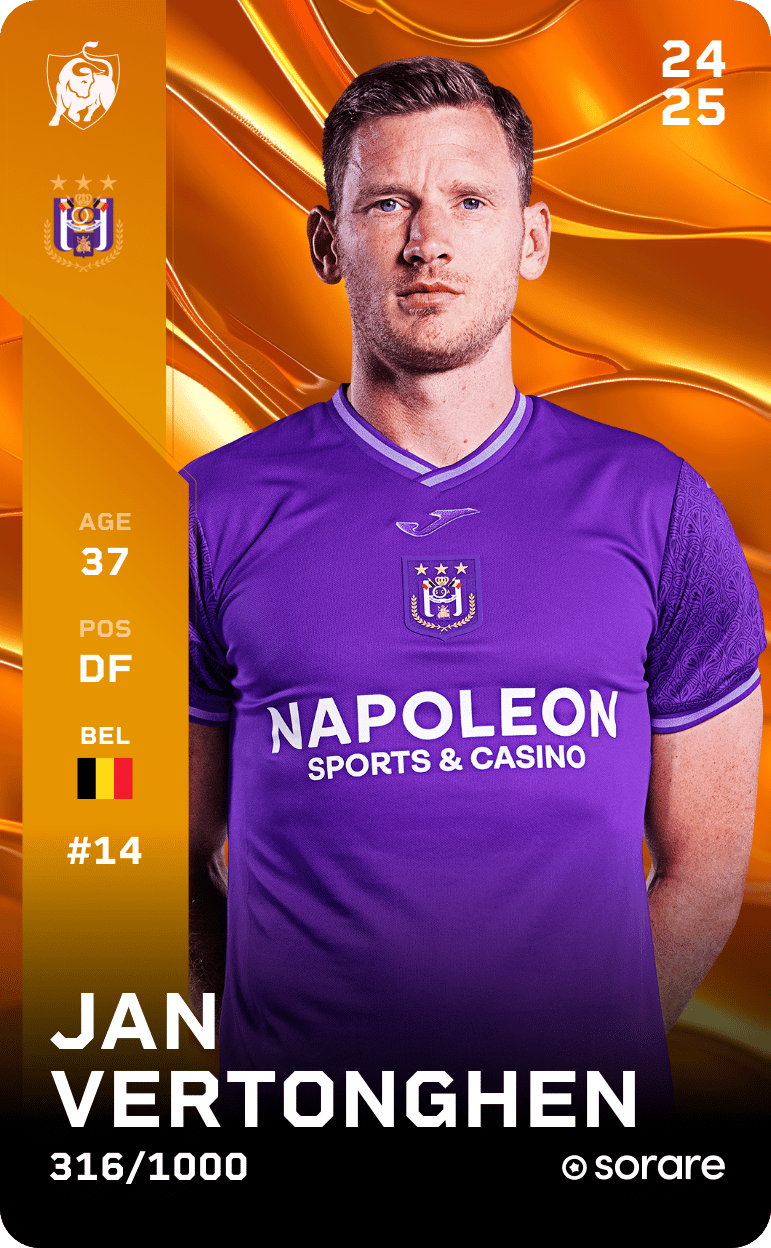 Jan Vertonghen 2024-25 • Limited 316/1000