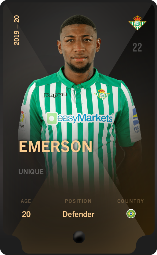 Sorare - Sorare Official - Emerson 2019-20 • Unique - NFT # 93799707597005983810180834420298642346989631050144740957154786350572494799248