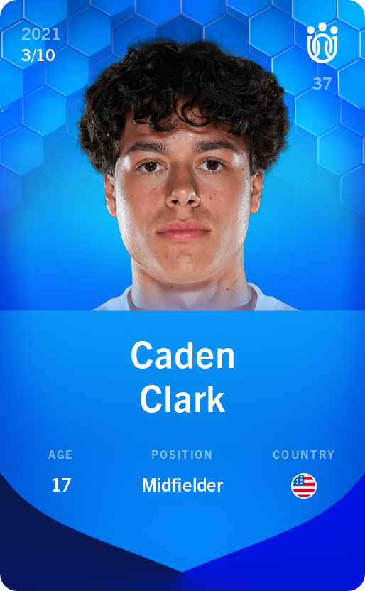 Sorare - Sorare Official - Caden Clark 2021-22 • Super Rare 3/10 - NFT # 58891143615702027486079966303960432068788761696674952056397614105823737670784