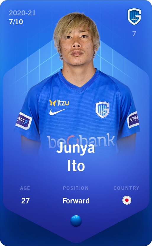 Sorare - Sorare Official - Junya Ito 2020-21 • Super Rare 7/10 - NFT # 46428204788895249297693528627527532719326682470241899606690837536512494848885