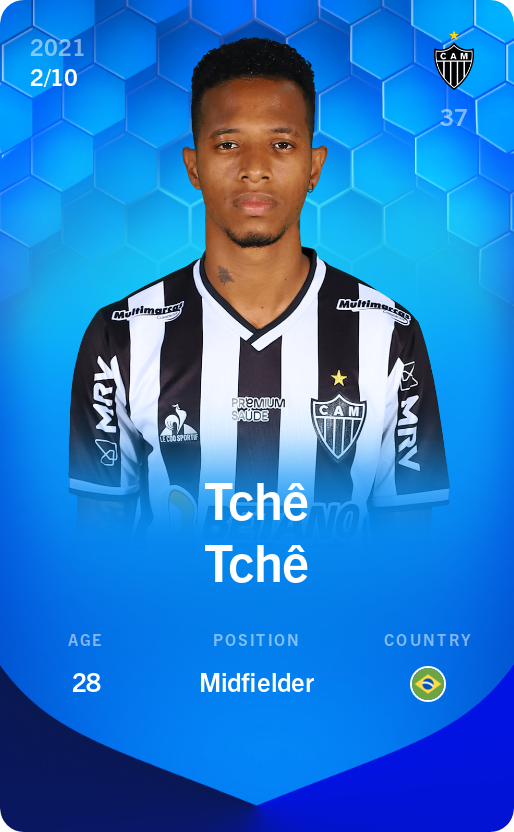 Sorare - Sorare Official - Tchê Tchê 2021-22 • Super Rare 2/10 - NFT # 58742198774471469798425698389570459455247896533585376813754435413060189699825