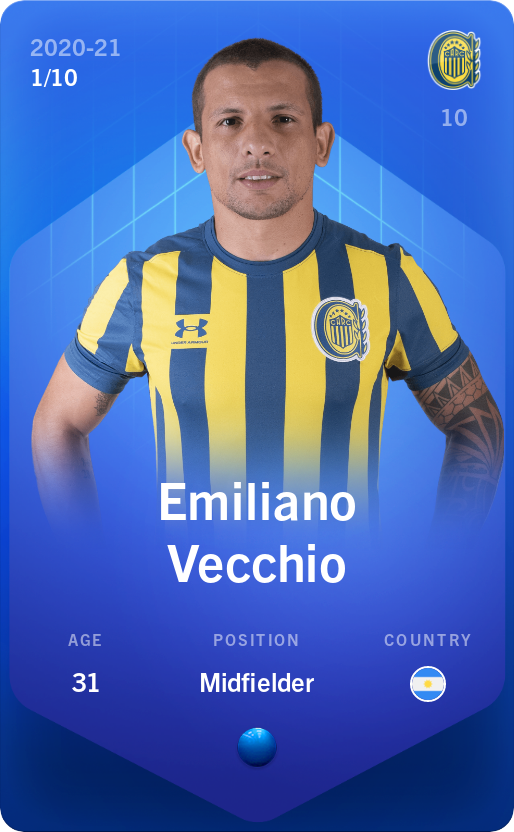 Sorare - Sorare Official - Emiliano Vecchio 2020-21 • Super Rare 1/10 - NFT # 81536189994873668007068838717492960496169270833936454662151804692054192656729