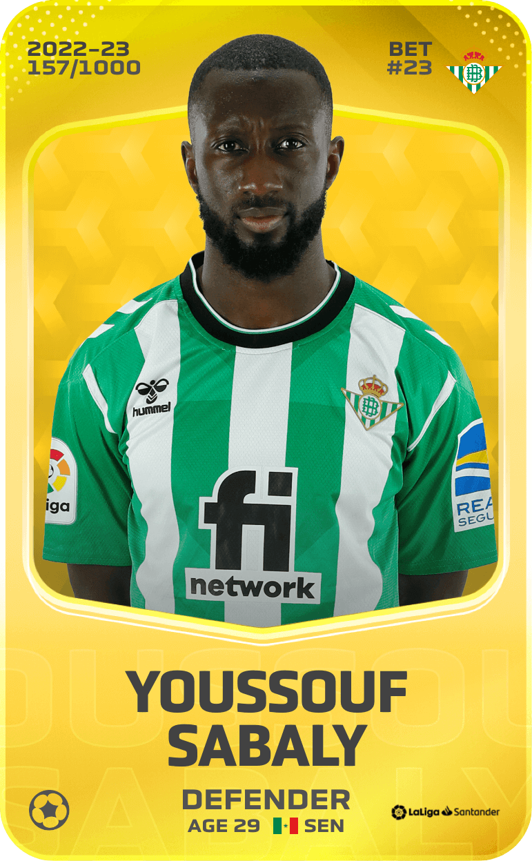 Youssouf Sabaly 2022-23 • Limited 157/1000
