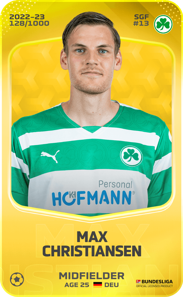 Max Christiansen 2022-23 • Limited 128/1000