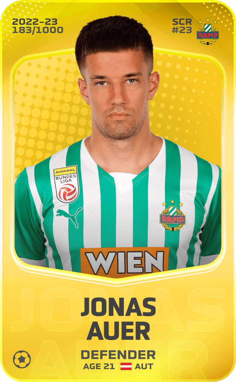 Jonas Auer 2022-23 • Limited 183/1000