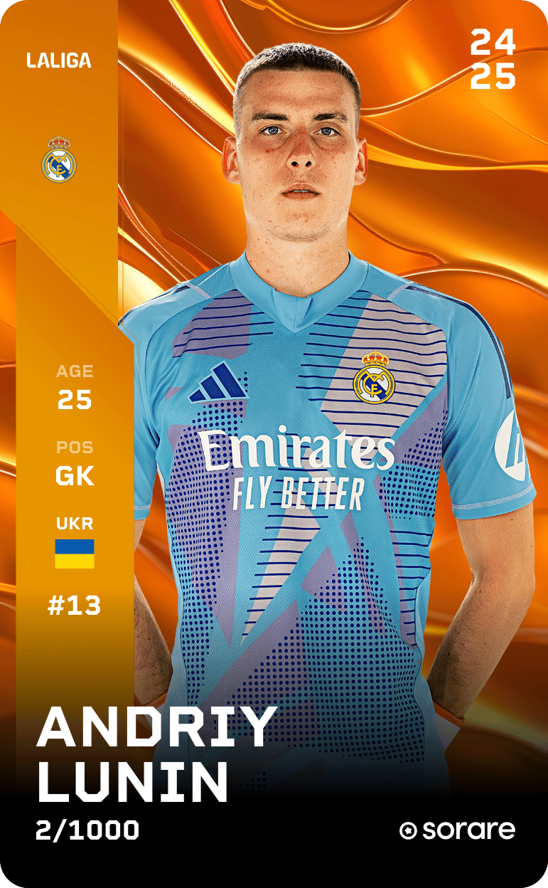 Andriy Lunin 2024-25 • Limited 2/1000