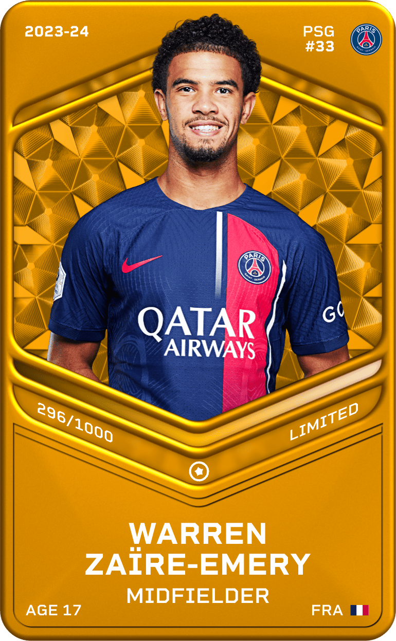 Warren Zaïre-Emery 2023-24 • Limited 296/1000