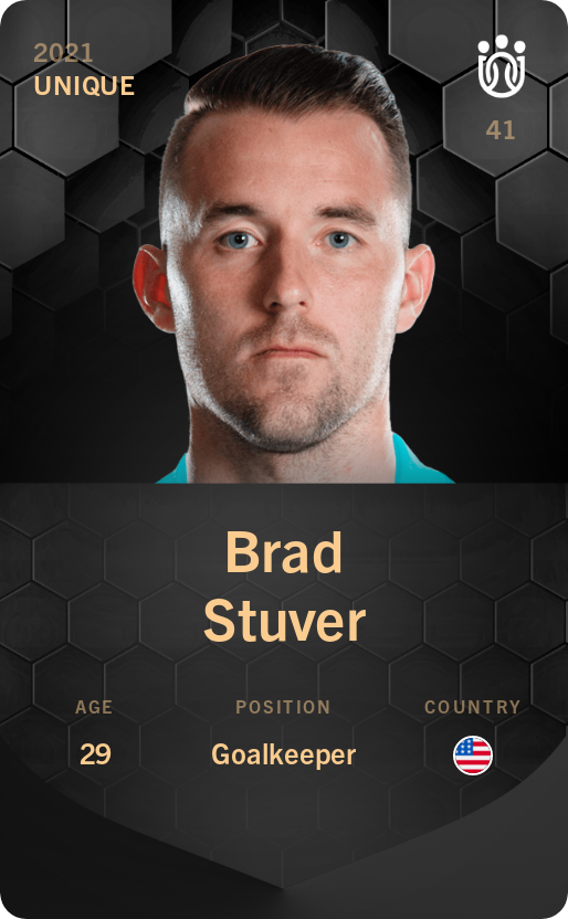 Sorare - Sorare Official - Brad Stuver 2021-22 • Unique - NFT # 40019947260532321378778369292812697712289727585368310717172716941519363562012
