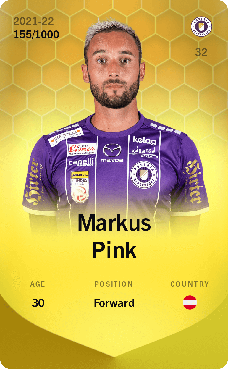 Markus Pink 2021-22 • Limited 155/1000