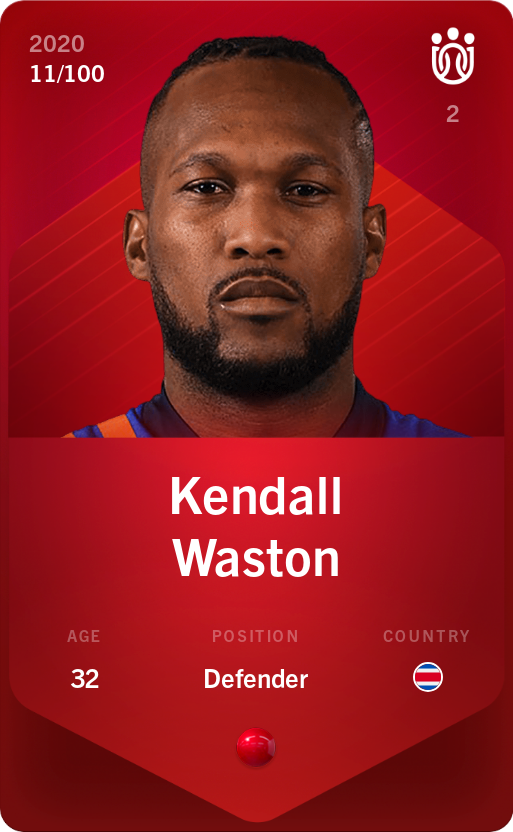 Sorare - Sorare Official - Kendall Waston 2020-21 • Rare 11/100 - NFT # 106612600941086485821870480627678623188297185153687871140270786784557198655038