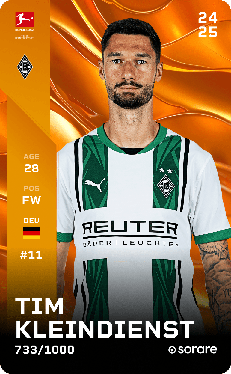 Tim Kleindienst 2024-25 • Limited 733/1000