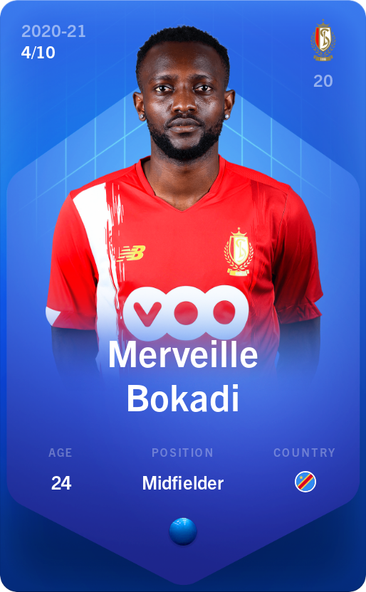 Sorare - Sorare Official - Merveille Bokadi 2020-21 • Super Rare 4/10 - NFT # 102755414635281236865074710285261689726025114152058473346565864343021078260687