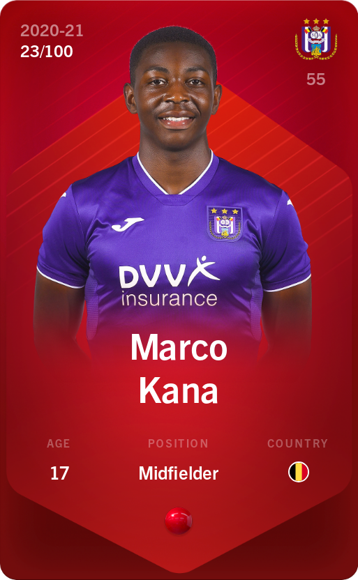 Sorare - Sorare Official - Marco Kana 2020-21 • Rare 23/100 - NFT # 87845472336287790782648670705497100883601304271502206795107657110151300284486