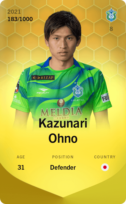 Kazunari Ohno 2021-22 • Limited 183/1000