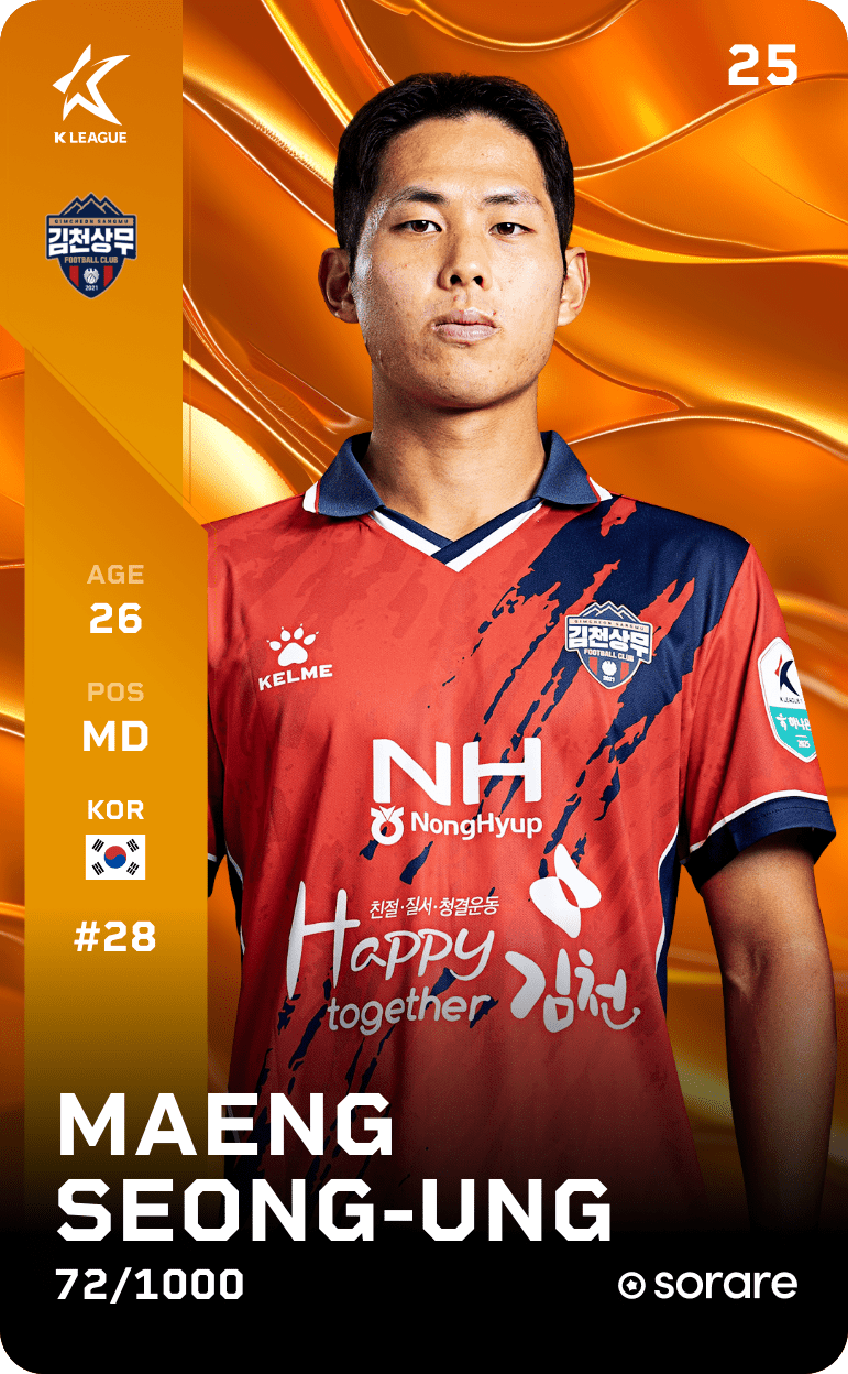 Maeng Seong-Ung 2025-26 • Limited 72/1000