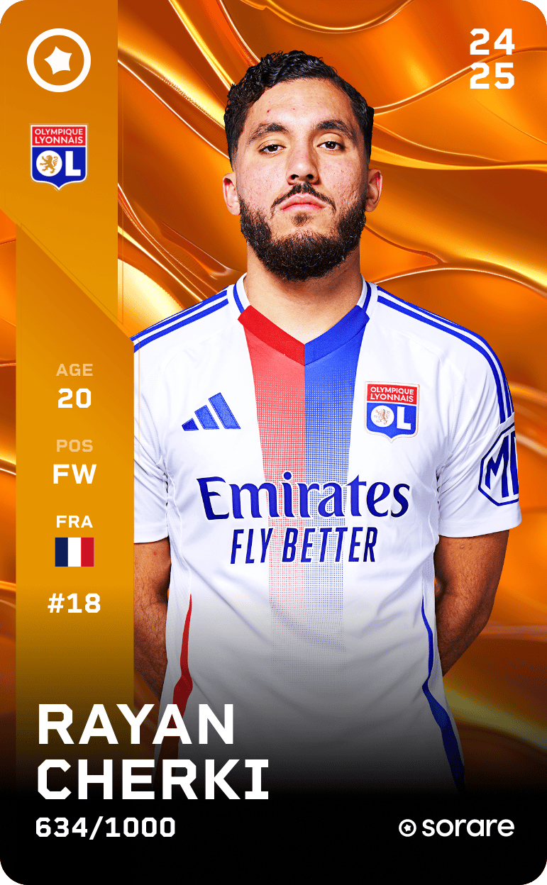 Rayan Cherki 2024-25 • Limited 634/1000