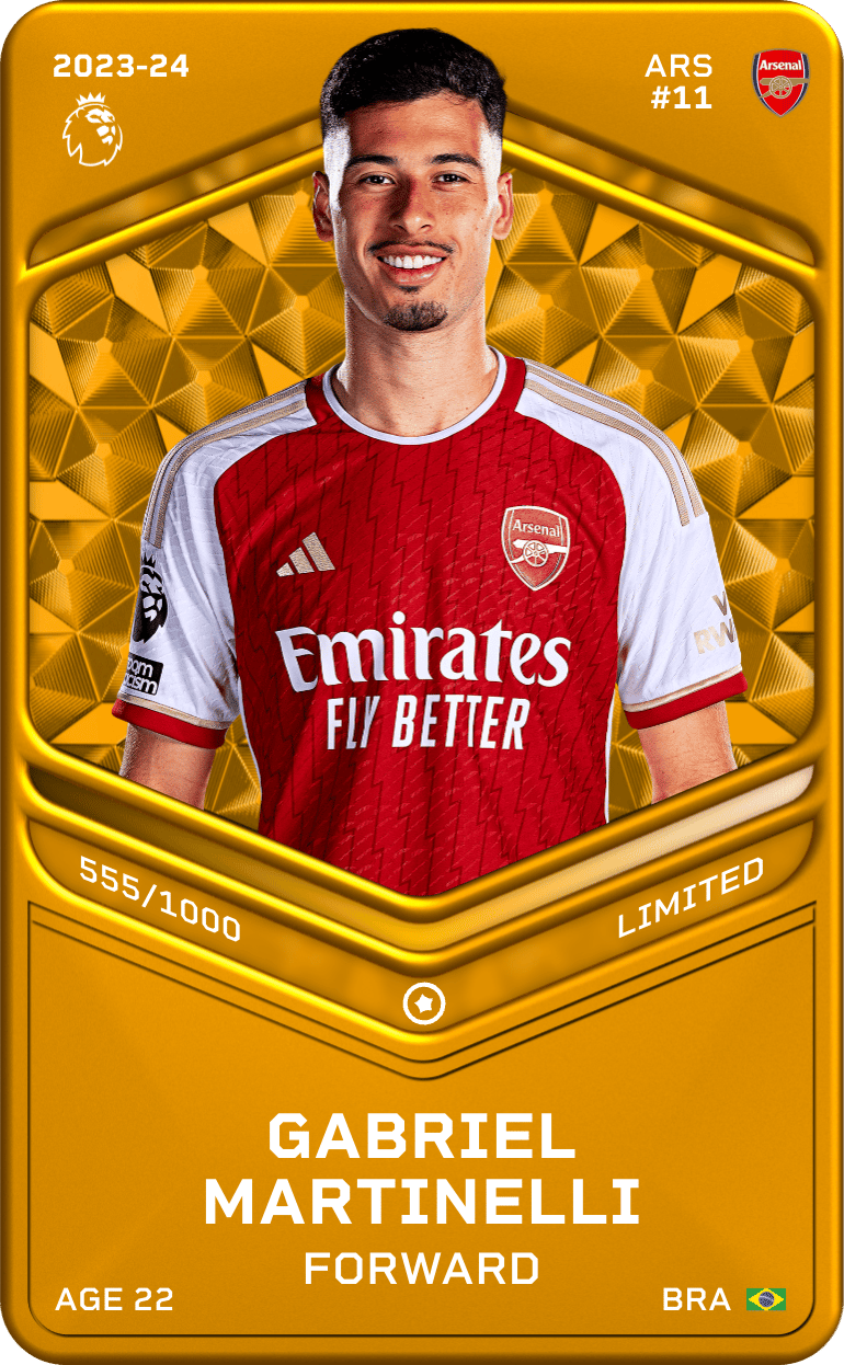 Gabriel Martinelli 2023-24 • Limited 555/1000