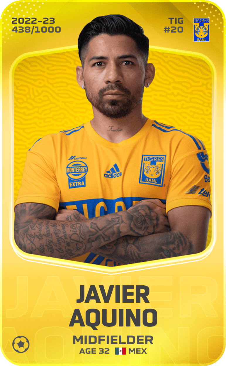 Javier Aquino 2022-23 • Limited 438/1000