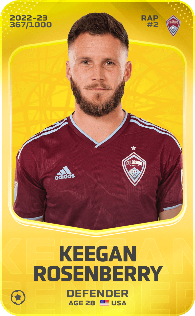 Keegan Rosenberry 2022-23 • Limited 367/1000
