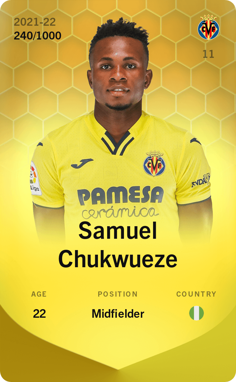 Samuel Chukwueze 2021-22 • Limited 240/1000