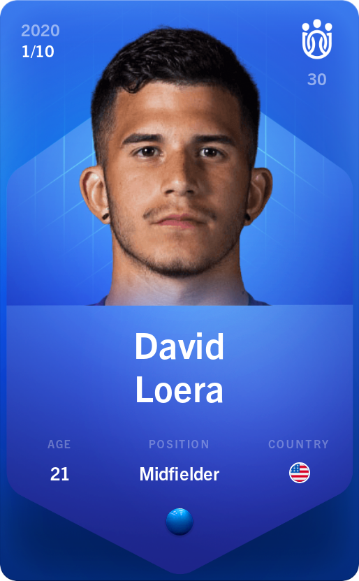 Sorare - Sorare Official - David Loera 2020-21 • Super Rare 1/10 - NFT # 53655832425934929657945952355564598548521969334823367158465030122112892154719