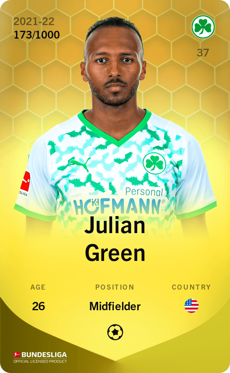 Julian Green 2021-22 • Limited 173/1000