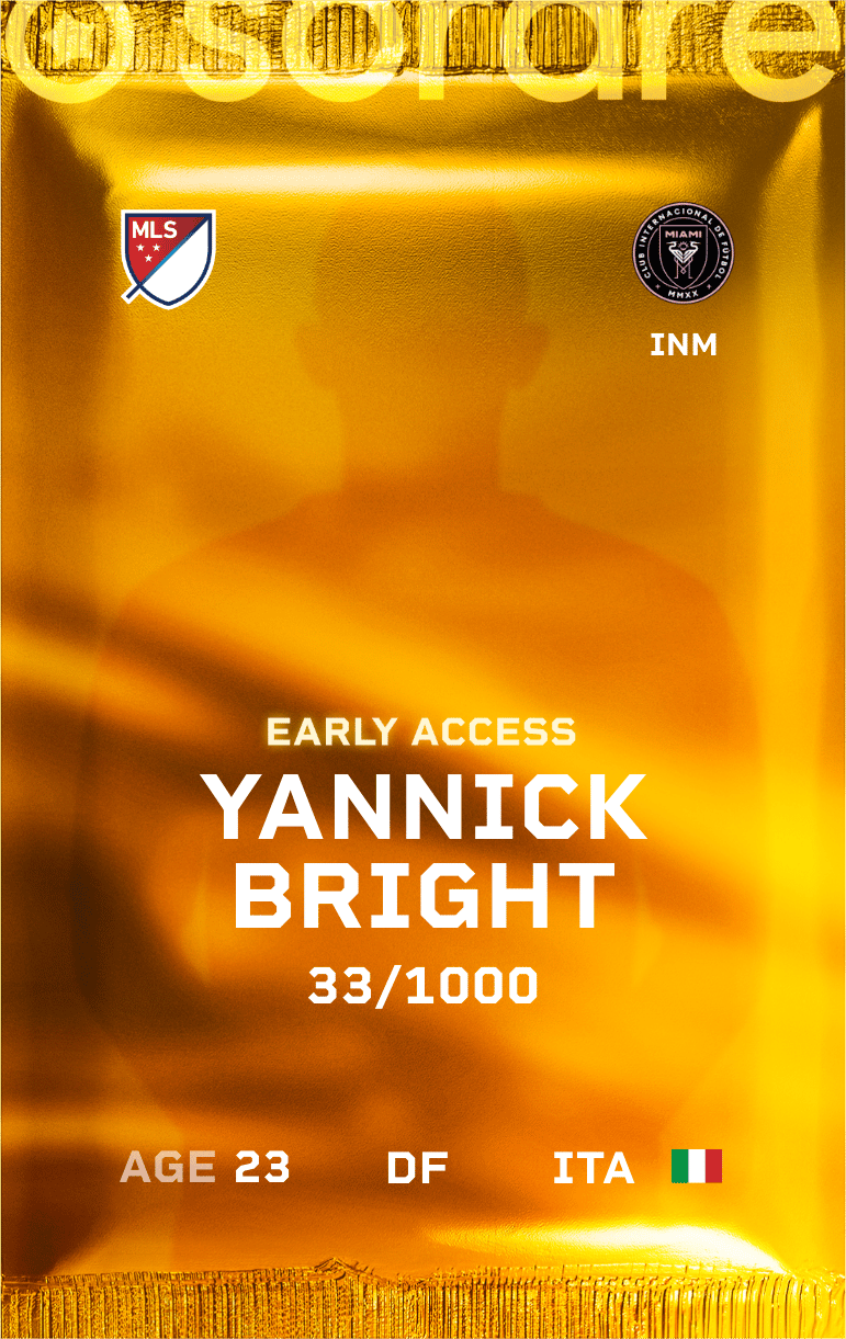 Yannick Bright 2025-26 • Limited 33/1000