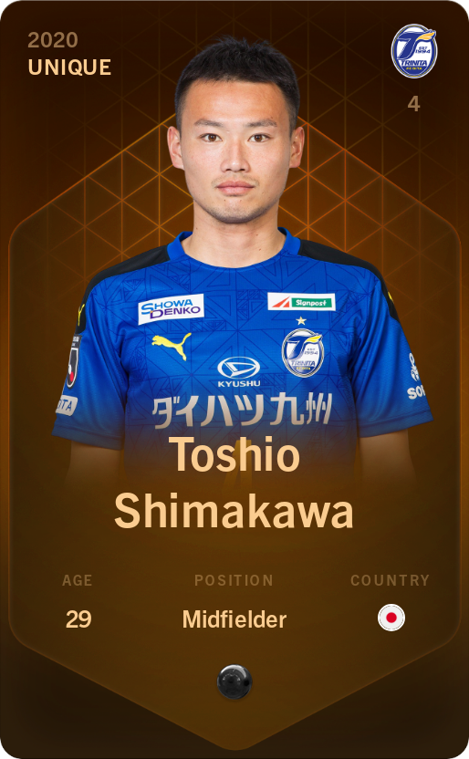 Sorare - Sorare Official - Toshio Shimakawa 2020-21 • Unique - NFT # 33073354298624257831476932318106620431971512336985159438595474029737494922320