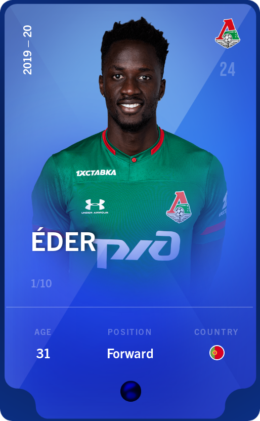 Sorare - Sorare Official - Éder 2019-20 • Super Rare 1/10 - NFT # 70305585834744532921638980156442873726709408813419991464476235234306555856386