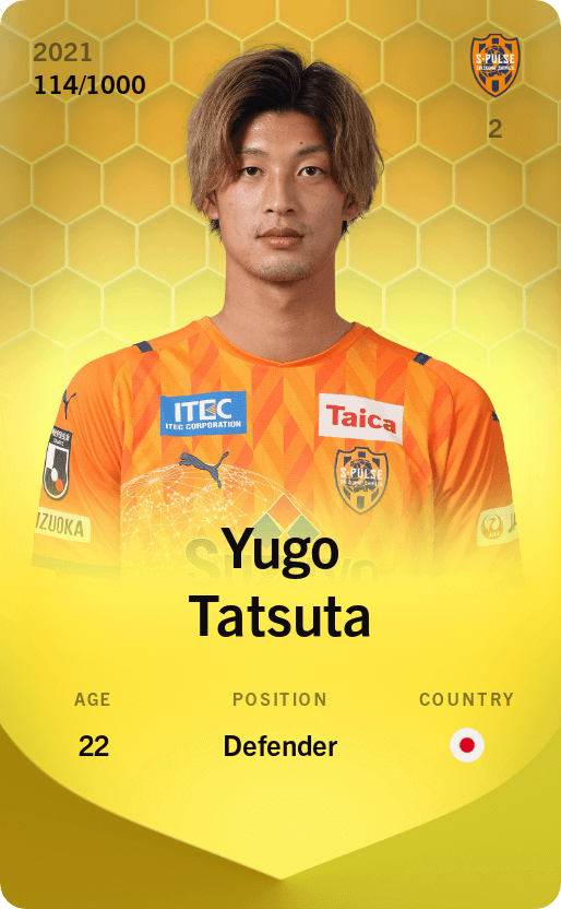Yugo Tatsuta 2021-22 • Limited 114/1000
