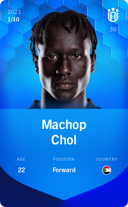 Sorare - Sorare Official - Machop Chol 2021-22 • Super Rare 1/10 - NFT # 47192947191800020509191414124461881371587011075884763054076805654967763241402
