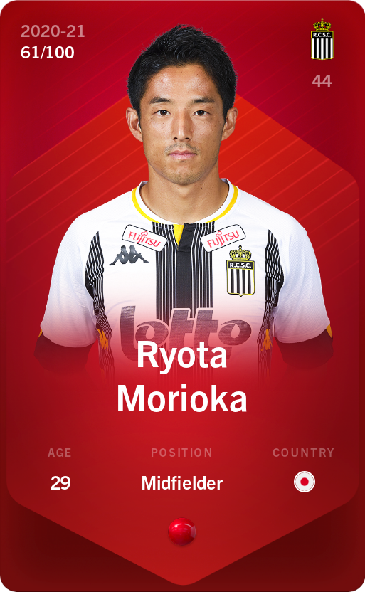 Sorare - Sorare Official - Ryota Morioka 2020-21 • Rare 61/100 - NFT # 23398245222297361111646322353802629716543776090096851677764874648831446391475