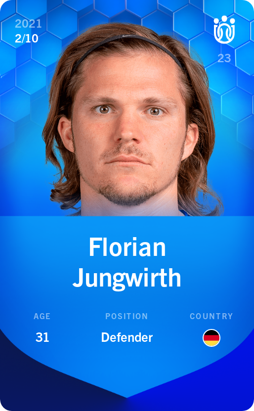 Sorare - Sorare Official - Florian Jungwirth 2021-22 • Super Rare 2/10 - NFT # 83503808709935997383278107330531584534804990598897439326167820950999267802733