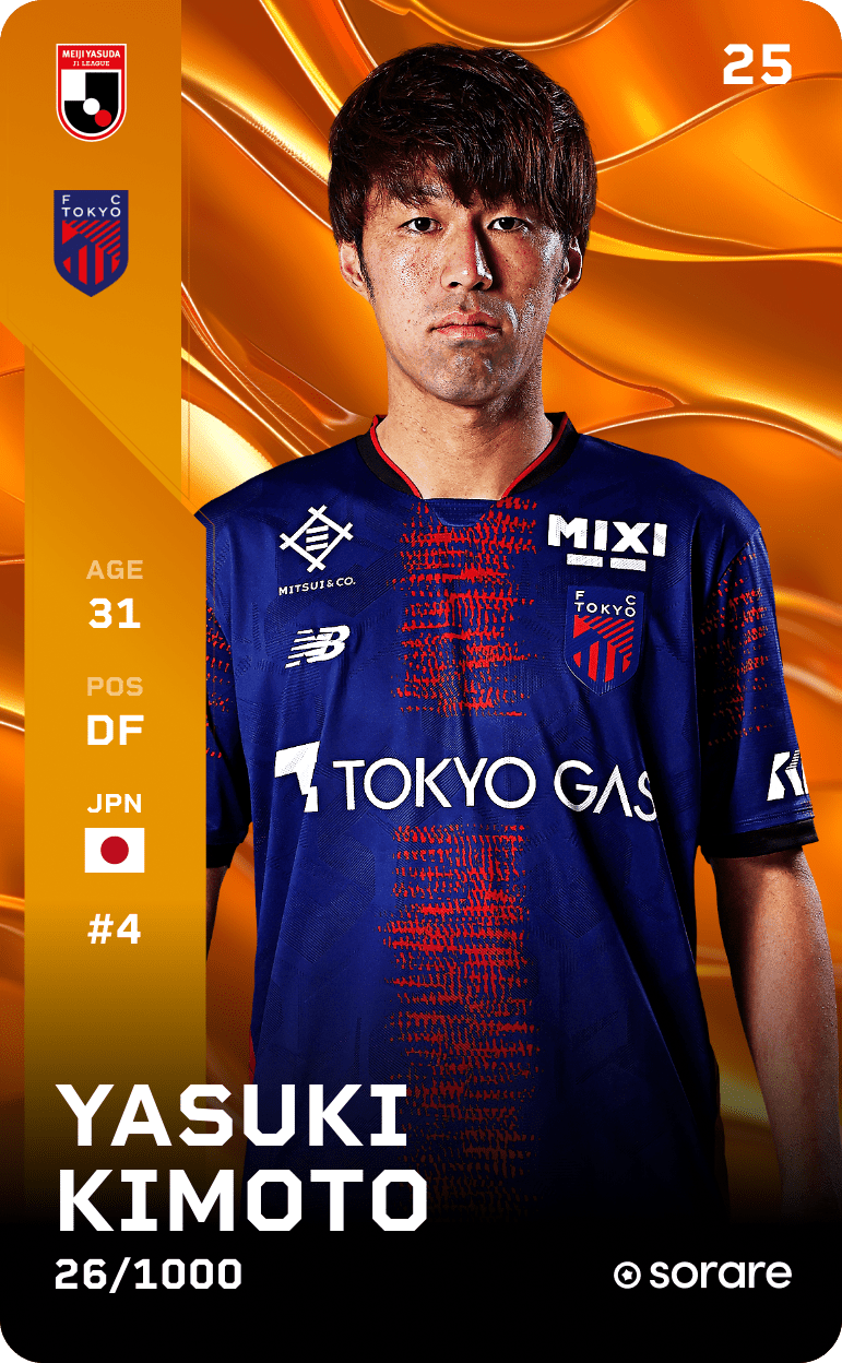Yasuki Kimoto 2025-26 • Limited 26/1000