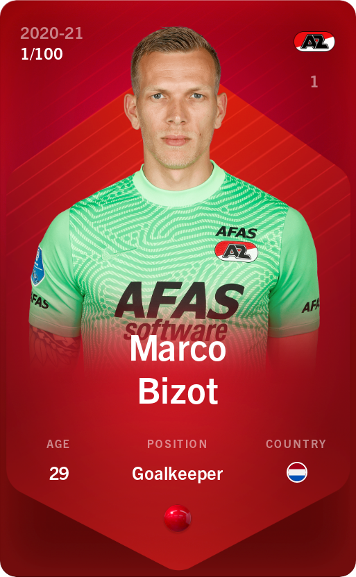 Sorare - Sorare Official - Marco Bizot 2020-21 • Rare 1/100 - NFT # 11505228981867088037254012640870660929628770745415089033353808873825129895879