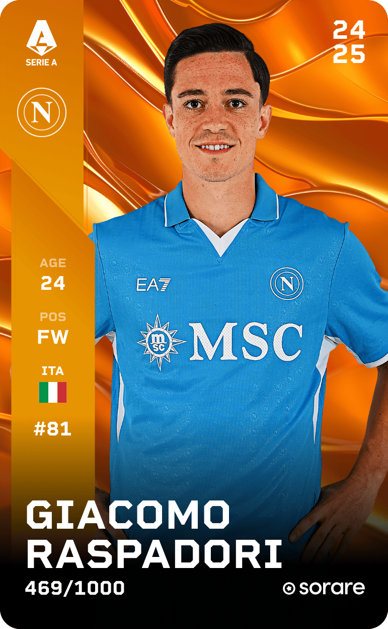 Giacomo Raspadori 2024-25 • Limited 469/1000