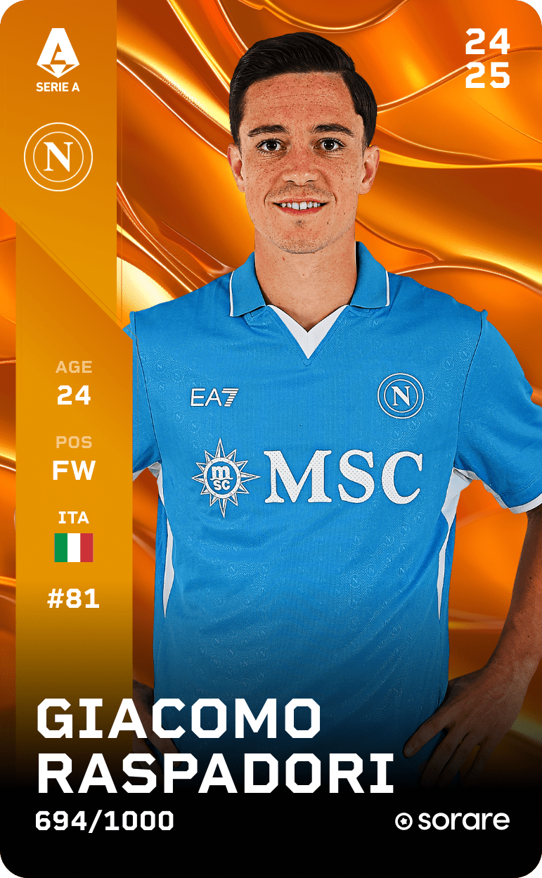 Giacomo Raspadori 2024-25 • Limited 694/1000